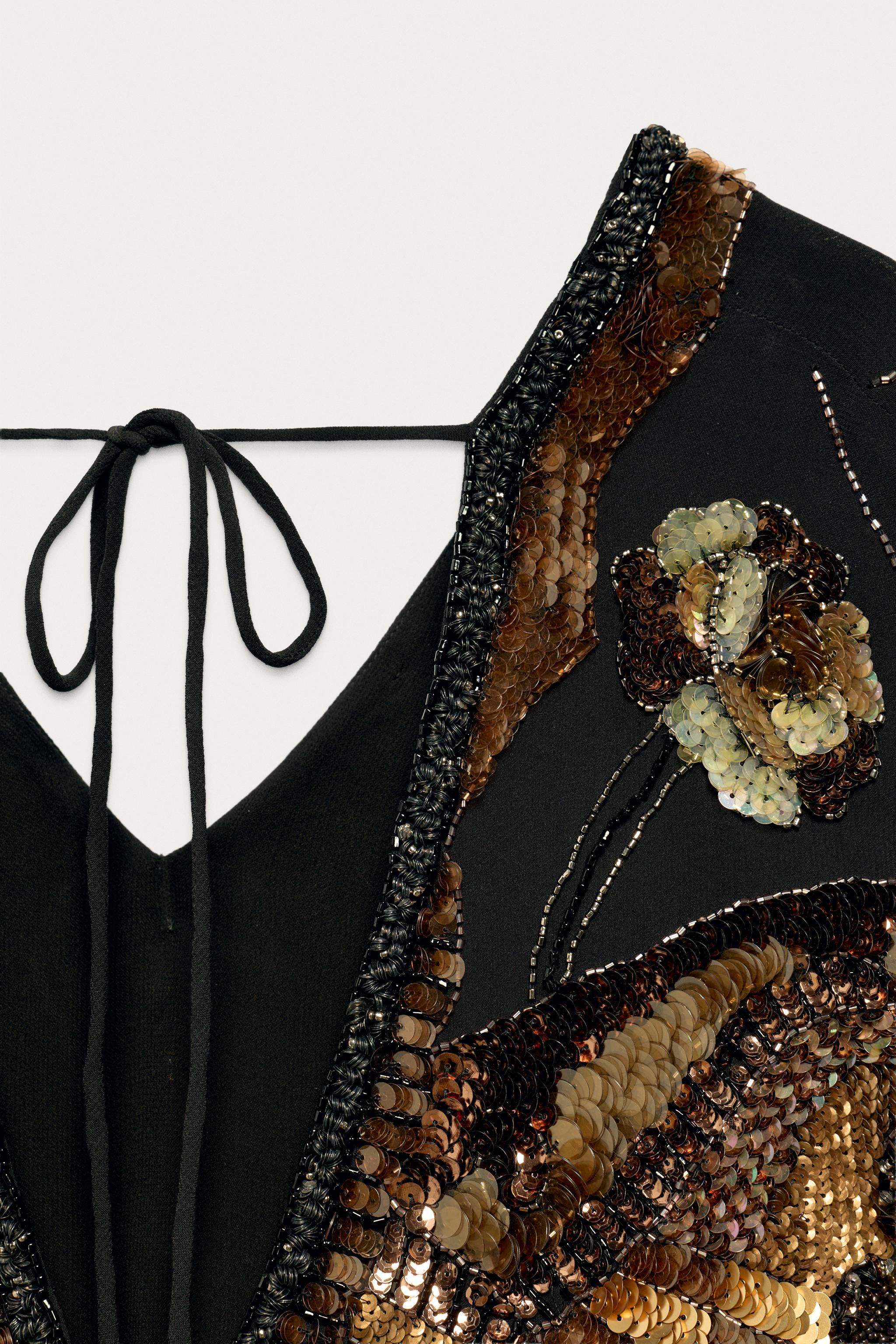EMBROIDERED SEQUIN DRESS MARISA BERENSON X ZARA